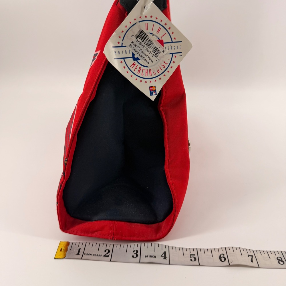 MLB Shoulder Bag Womens Red St. Louis Cardinals Blowout Purse Hobo Logo NWT - Picture 8 of 9